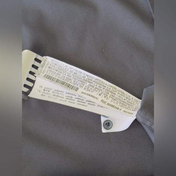 Zara Men’s Black Long Sleeve Collared Button Down Shirt Size XL Slim Fit - Picture 14 of 15